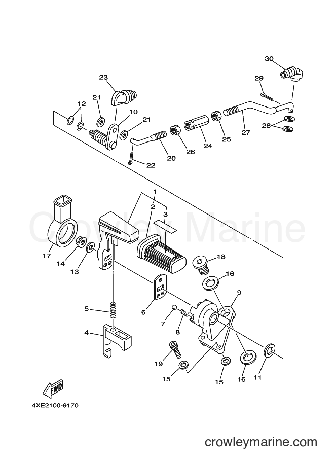 Yamaha Motors YFM250 (4XEC) [010] - DRIVE SELECTOR