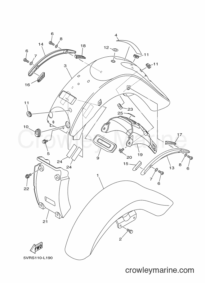 Yamaha Motors XV1700AS (5VRU) [010] - FENDER