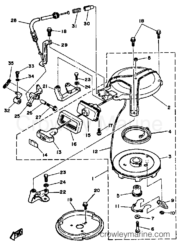 Yamaha Motors 8SH - MANUAL STARTER