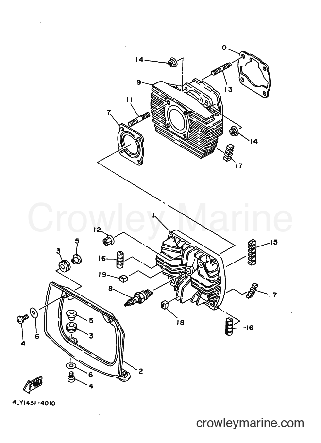 2001 Street Bike V100E - V100E (4VK3) [010] - CYLINDER