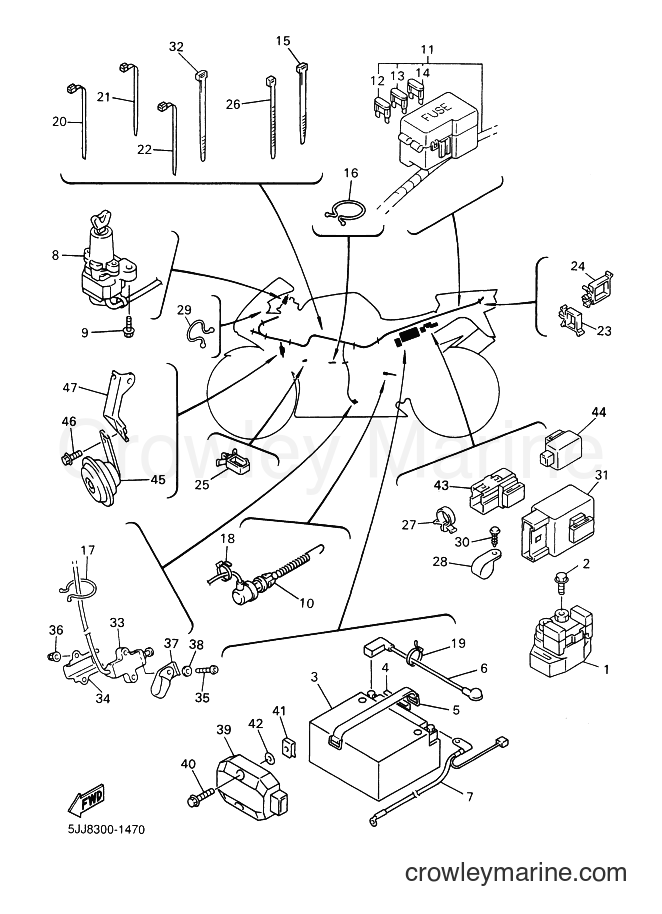 2001 Sport Bike YZF-R1 - YZF-R1 (5JJA) [010] - ELECTRICAL 2