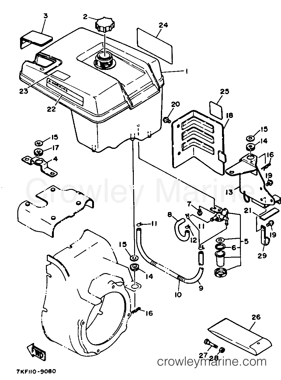 Yamaha Motors YS828TEN - FUEL TANK