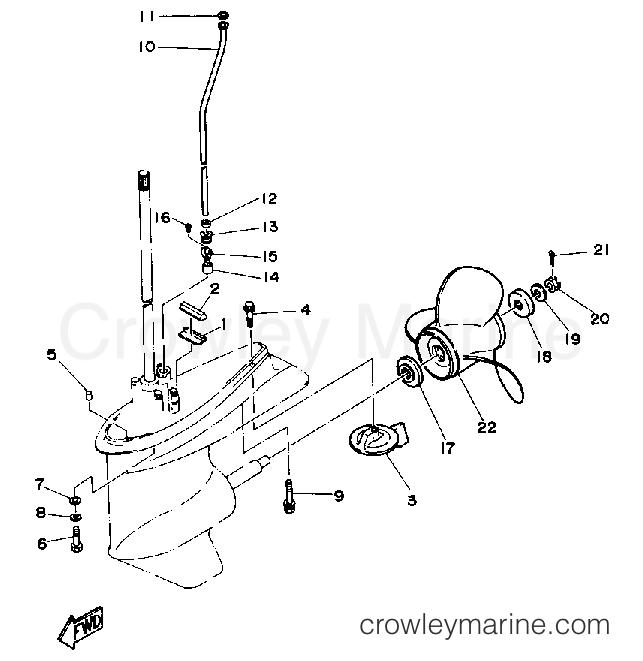 Yamaha Motors C85TLRQ - LOWER DRIVE 2