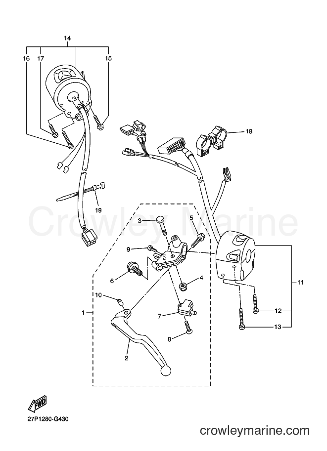 2008 Street Bike FZ6-NHG - FZ6-NHG (5S53) [010] - HANDLE SWITCH & LEVER