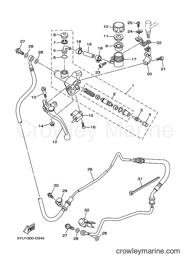 2006 Street Bike MT01 - MT01 (5YU7) [010] - FRONT MASTER CYLINDER 2