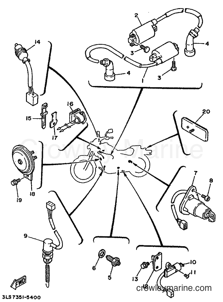 Yamaha Motors XV250S (3LU5) [999] - ELECTRICAL 2