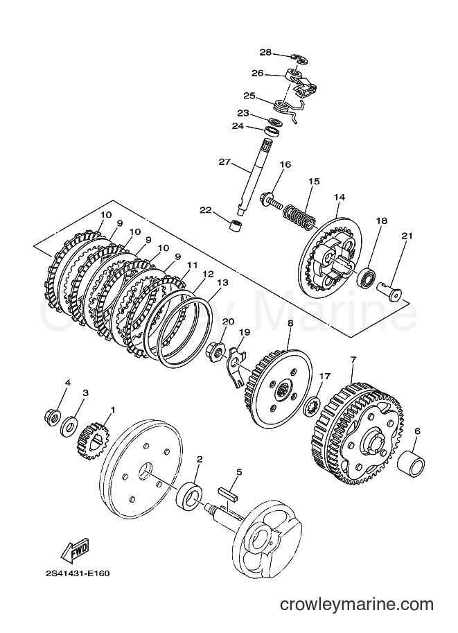 2007 Dirt Bike JT135 - JT135 (4S31) [010] - CLUTCH