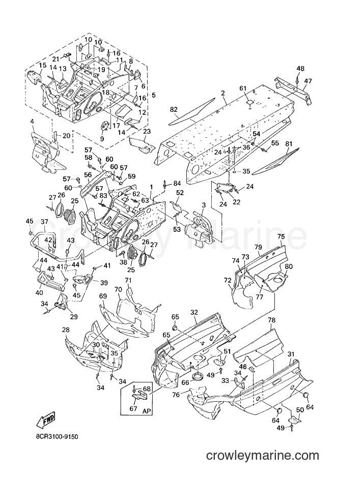 Yamaha Motors VX600XT (8CR3) [020] - FRAME