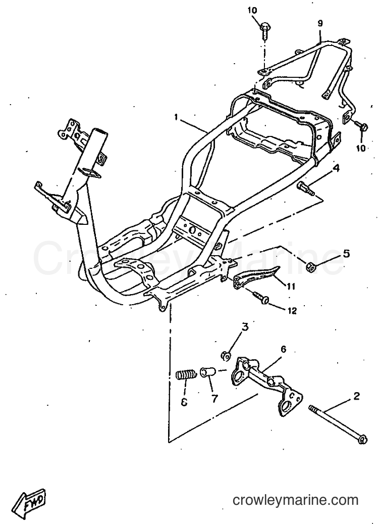 1998 Scooter CW50RSP - CW50RSP (4WL6) [010] - FRAME
