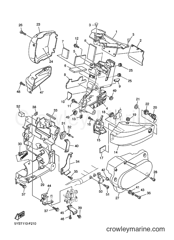 Yamaha Motors XVS1100A (23S8) [010] - SIDE COVER