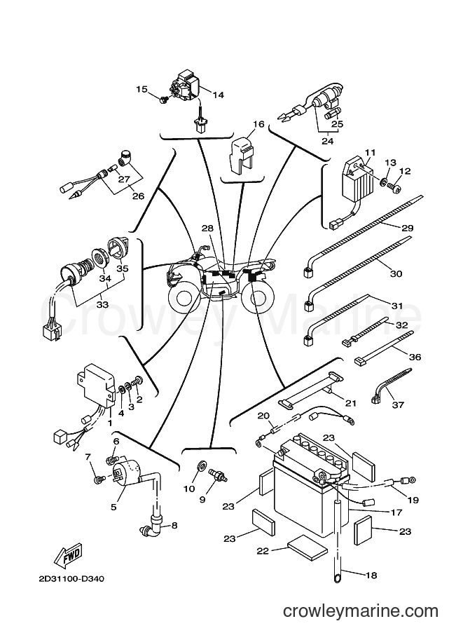 Yamaha Motors YFM80G (2D35) [010] - ELECTRICAL 1