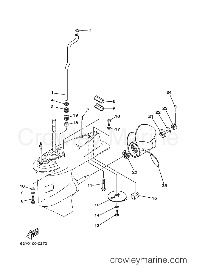 Yamaha Motors F50A(ED) (62Y) [010] - LOWER CASING & DRIVE 2