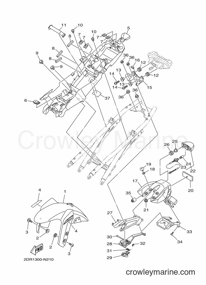 2016 Street Bike MT09A - MT09A (2DRN) [010] - FENDER