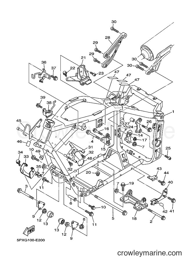 Yamaha Motors XV1700PC (2D86) [010] - FRAME