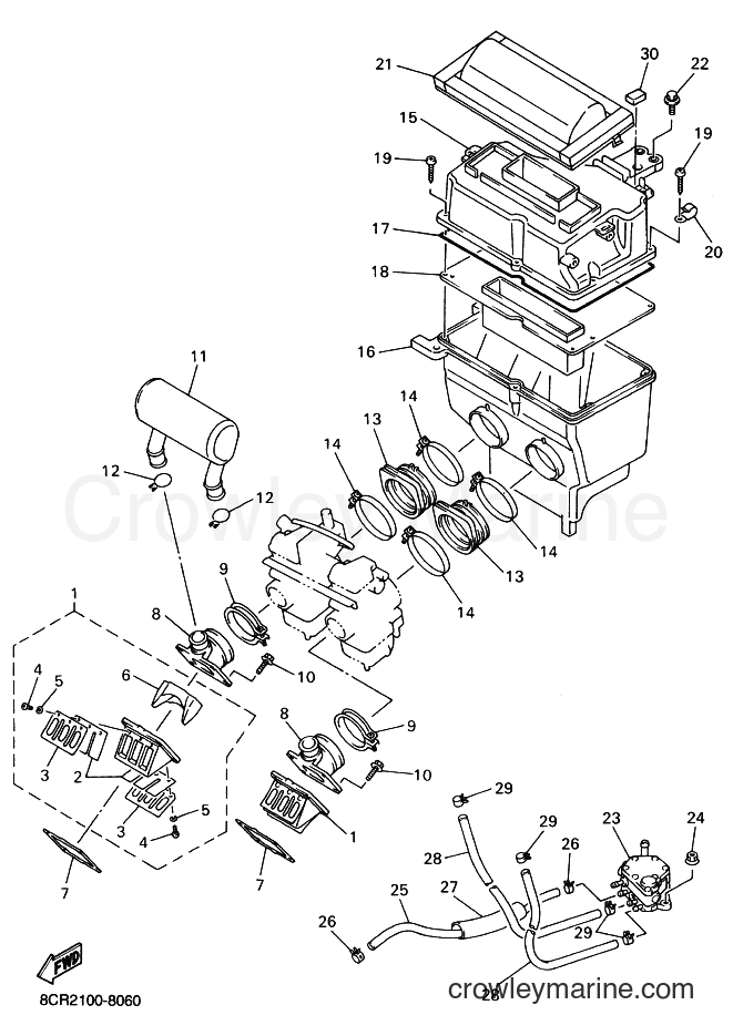 Yamaha Motors VX500XT (8CJ2) [020] - INTAKE