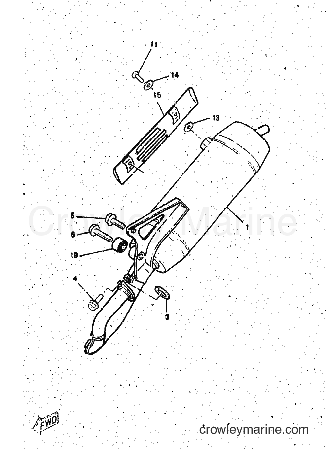 1999 Scooter CW50 - CW50 (4RW4) [010] - EXHAUST