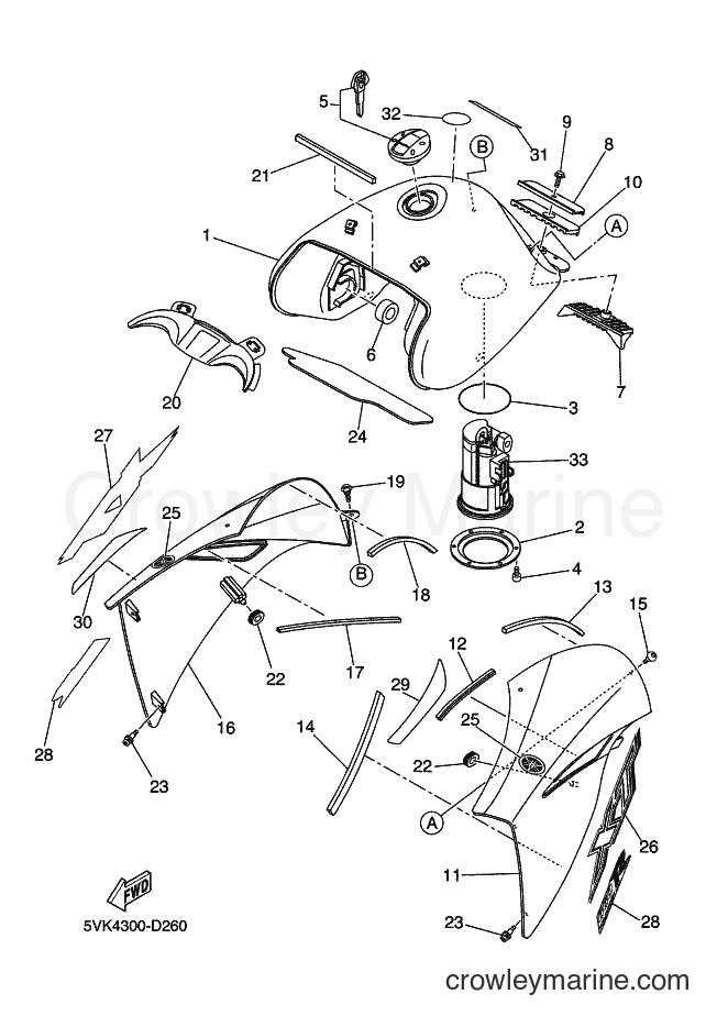 2005 Dirt Bike XT660R - XT660R (3S61) [020] - FUEL TANK