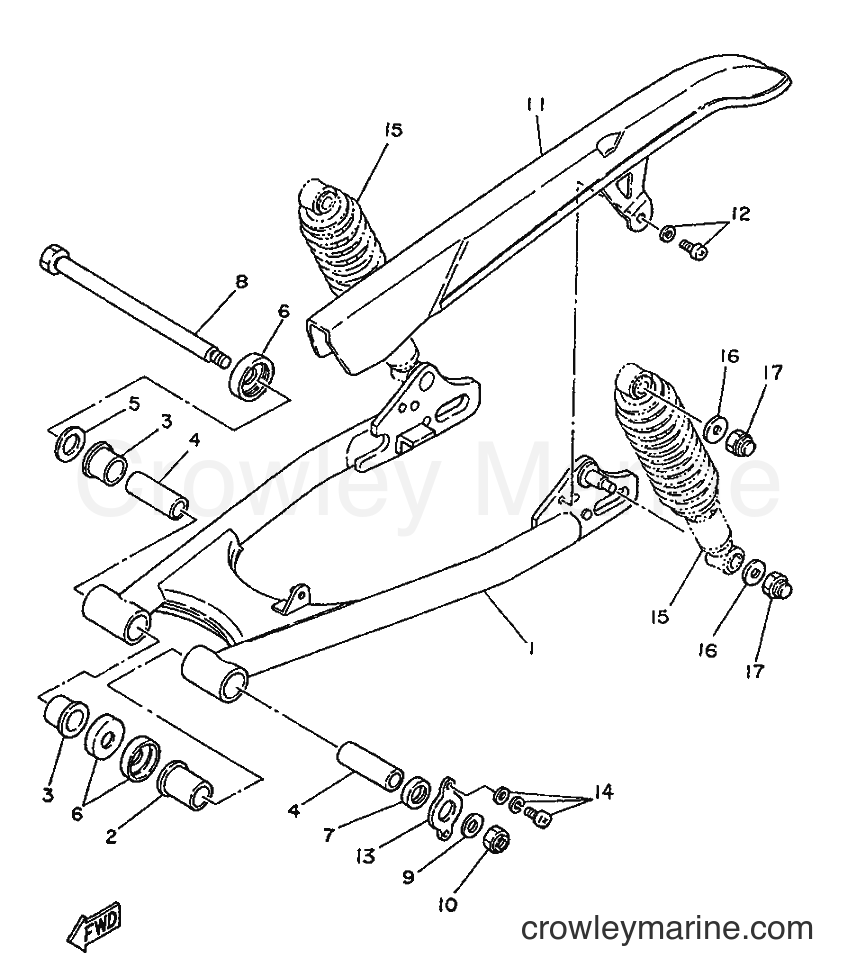 Yamaha Motors SR250SP (3TH5) [999] - REAR ARM