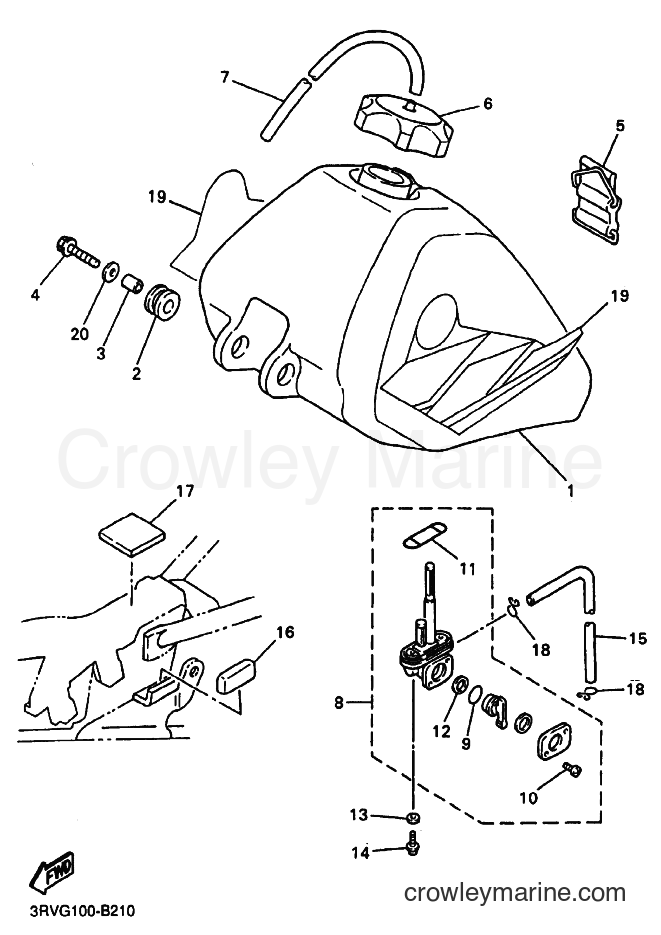 2003 Dirt Bike PW80 - PW80 (4BCD) [020] - FUEL TANK