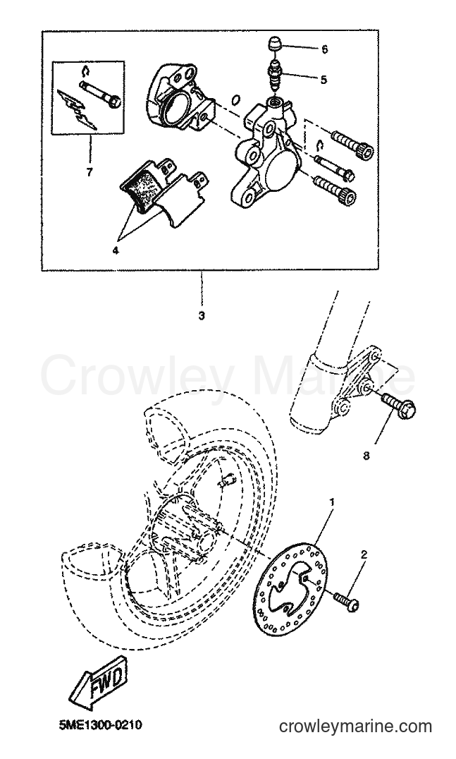 2000 Scooter YQ100 - YQ100 (5ME1) [060] - FRONT BRAKE