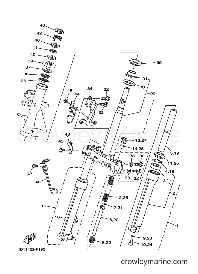Yamaha Motors AL115 (4P84) [010] - STEERING