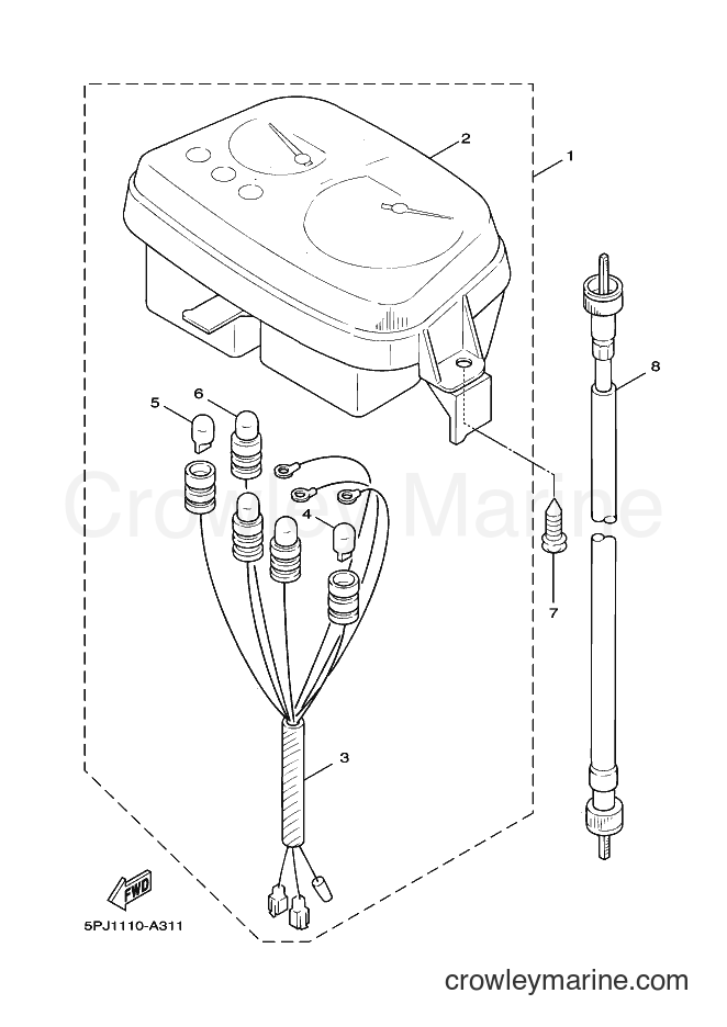 Yamaha Motors YW50 (5PN6) [010] - METER