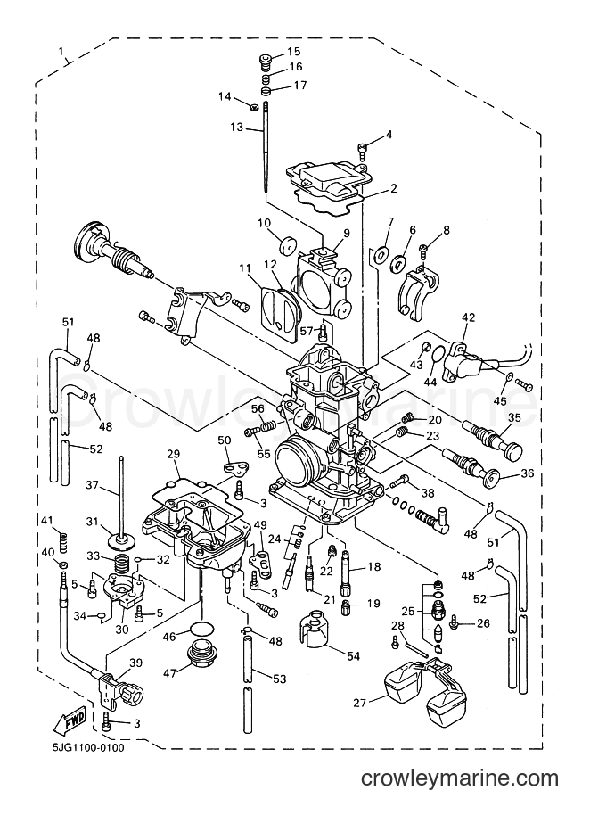 2000 Dirt Bike YZ426F - YZ426F (5JG2) [100] - CARBURETOR
