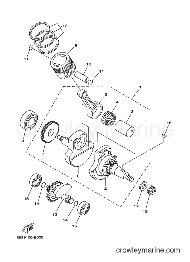 2010 Dirt Bike TT-R125LWE - TT-R125LWE (19CG) [010] - CRANKSHAFT & PISTON