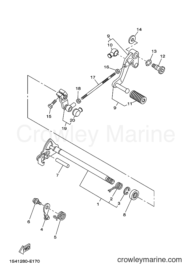 2007 Street Bike YBR250 - YBR250 (5D11) [010] - SHIFT SHAFT
