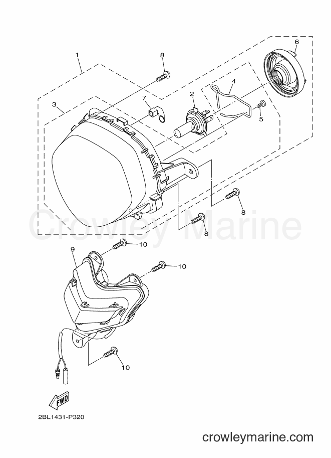 2016 Street Bike LTF125 - LTF125 (2BL3) [010] - HEADLIGHT