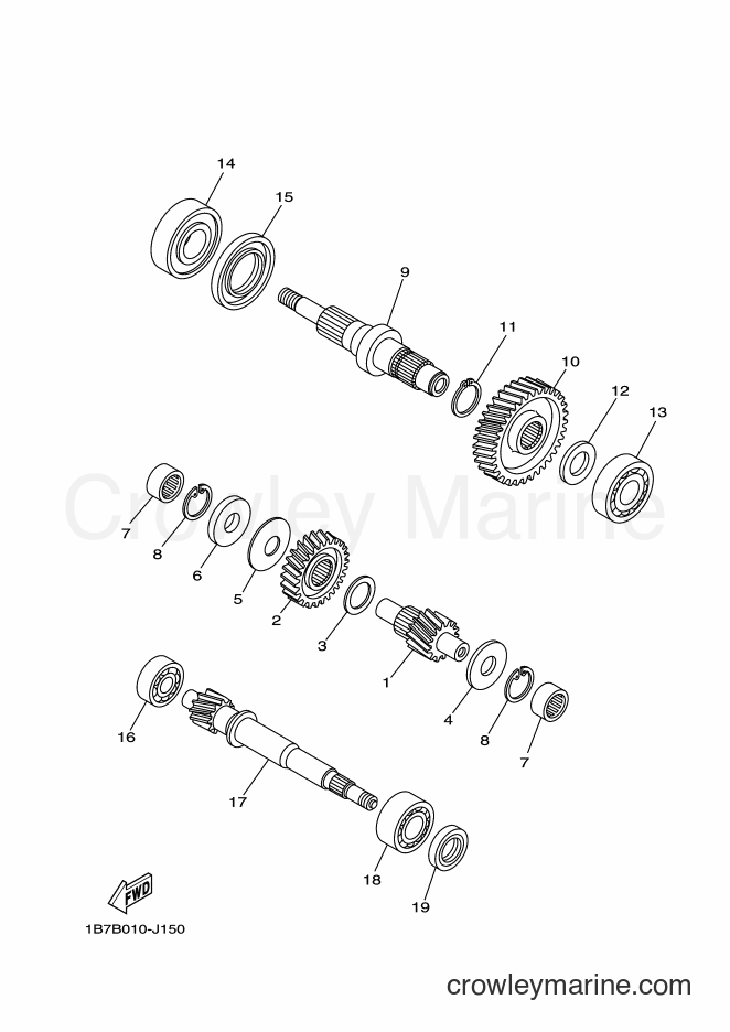 2014 Maxi-Scooter CP250 - CP250 (1B7E) [010] - TRANSMISSION