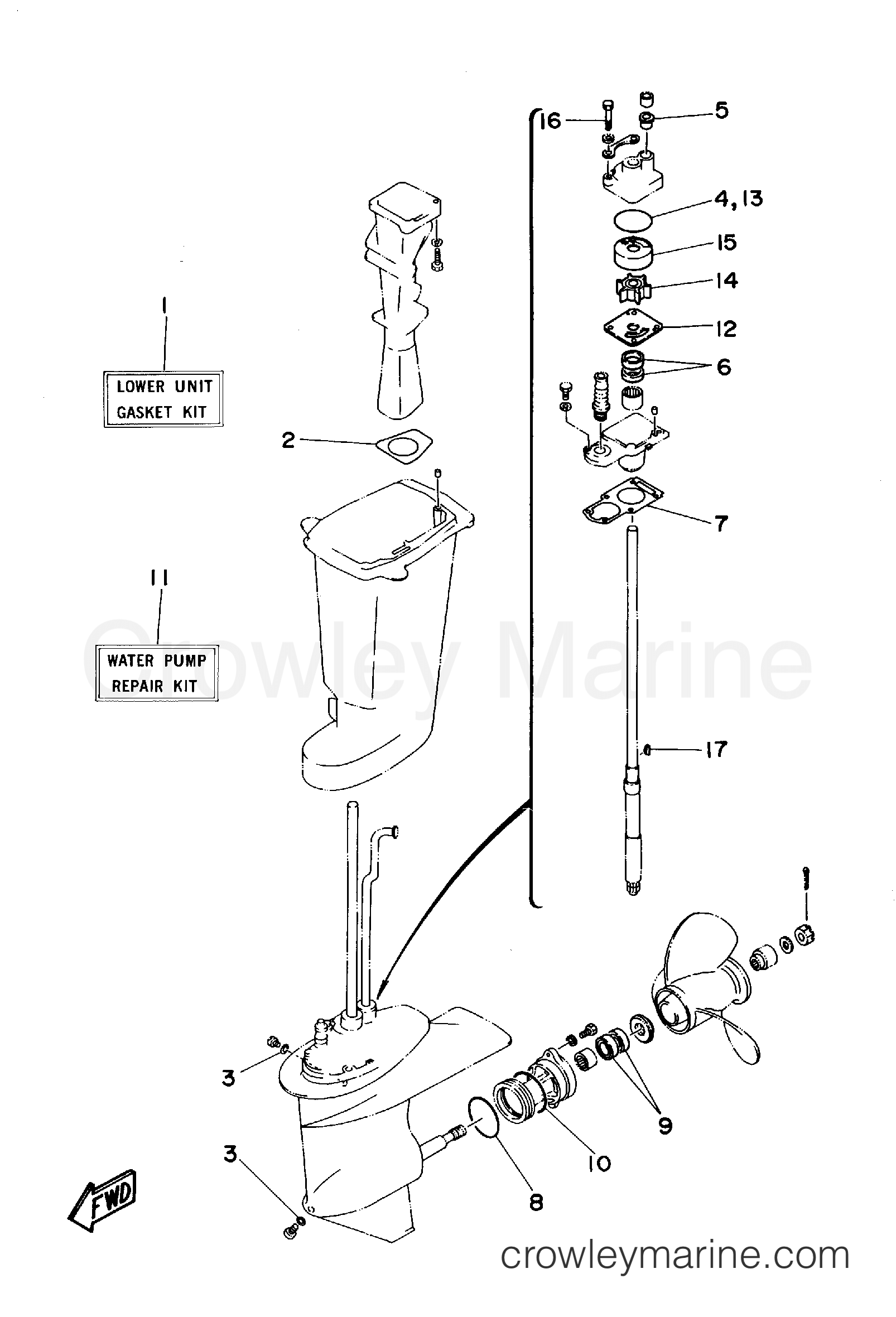 Yamaha Motors 25MLHS - REPAIR KIT 2