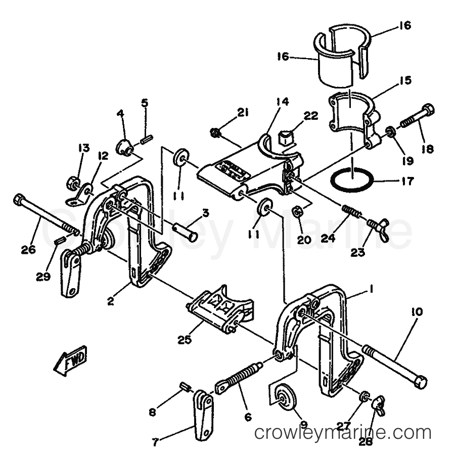Yamaha Motors 2B (6A1) [999] - BRACKET