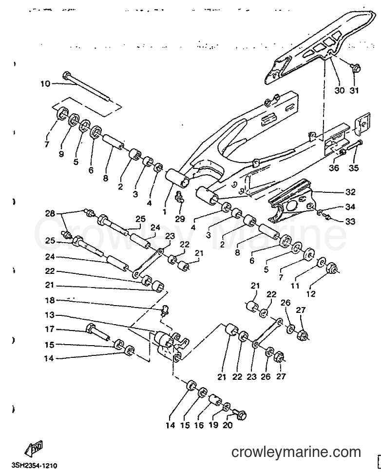 Yamaha Motors TDR125 (3XE2) [999] - REAR ARM