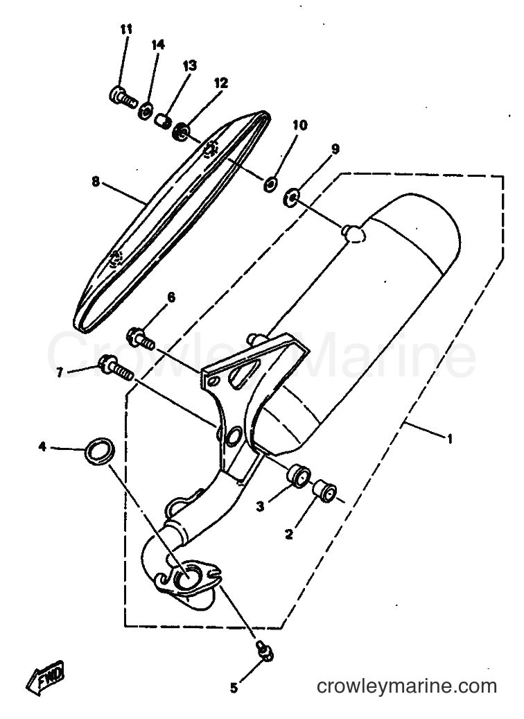 1997 Scooter YN50 - YN50 (5BW1) [010] - EXHAUST