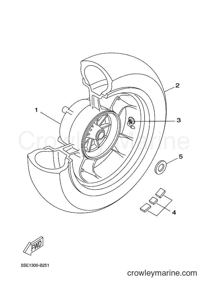 2002 Scooter VP300 - VP300 (5SE2) [030] - REAR WHEEL