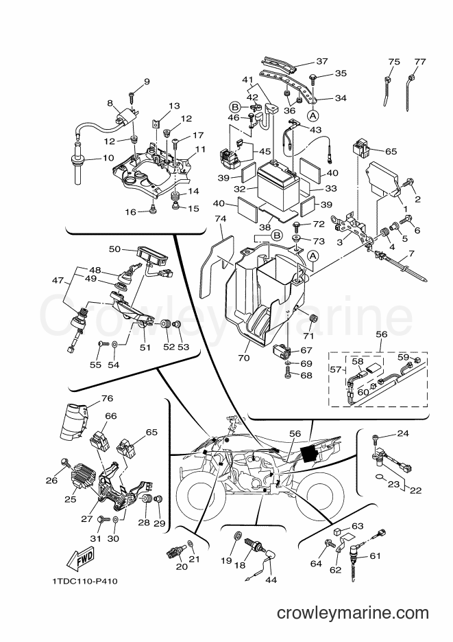 2019 ATV YFZ450R - YFZ450R (BW2E) [010] - ELECTRICAL 1