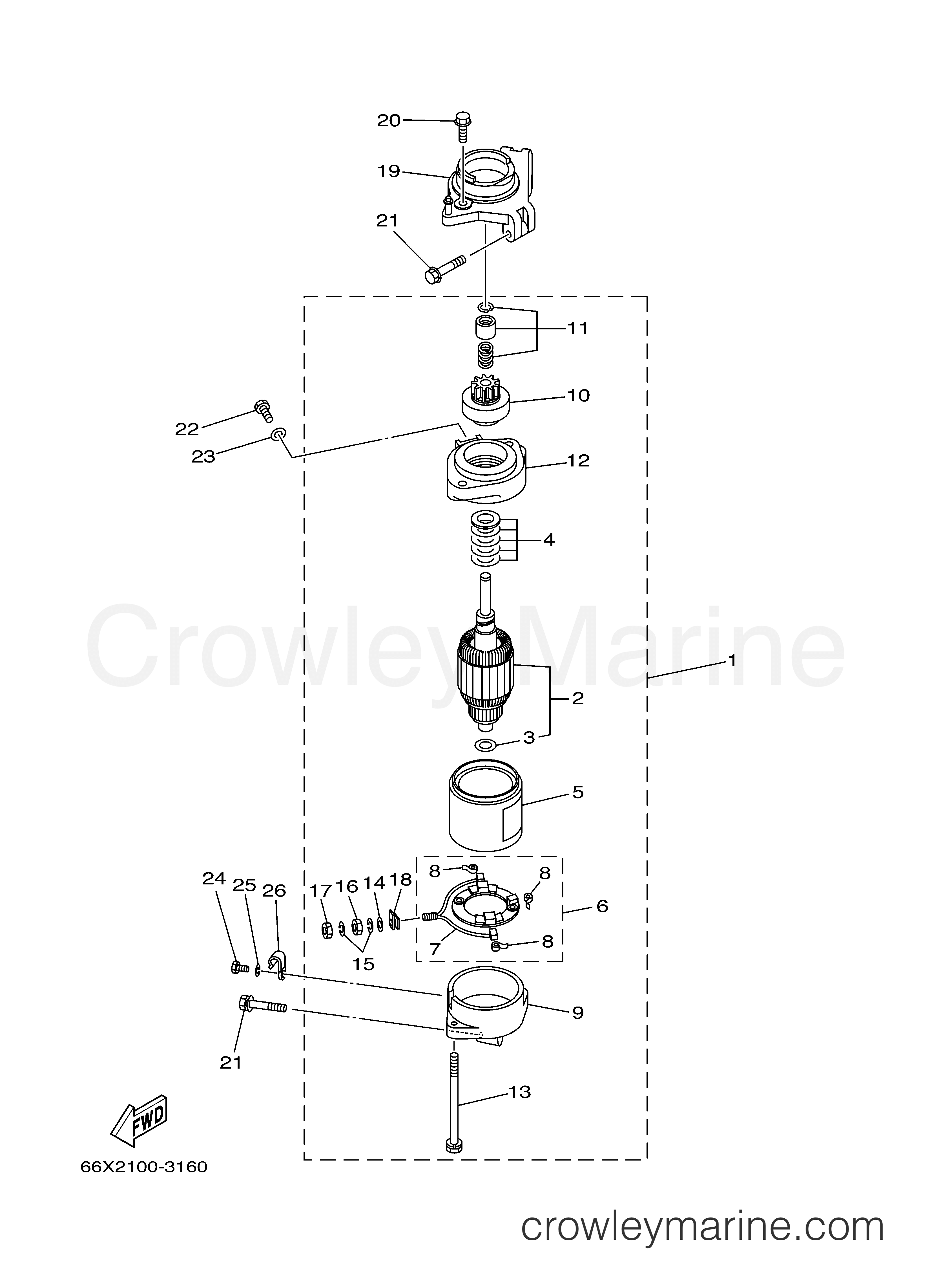 Yamaha Motors VX200TLRD - STARTING MOTOR