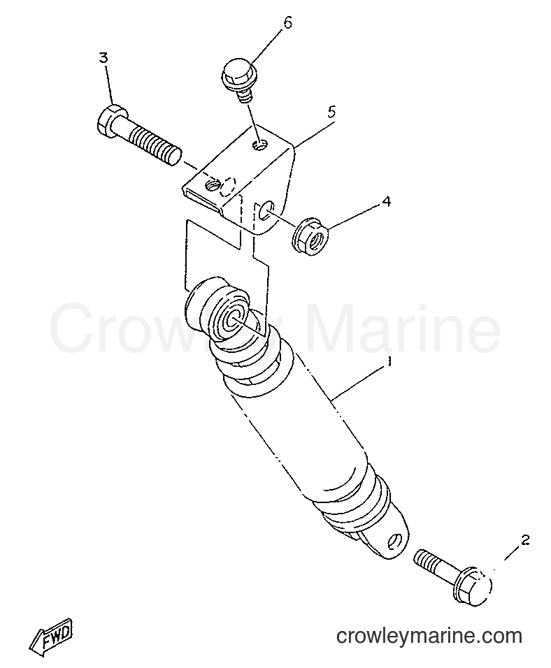 1996 Scooter YA50R - YA50R (4SJ3) [99A] - REAR SUSPENSION