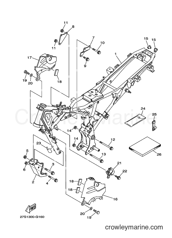 2008 Street Bike YB125SPD - YB125SPD (27S1) [010] - FRAME