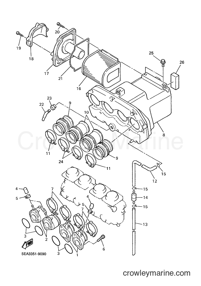 1999 Street Bike XJR1300SP - XJR1300SP (5EA6) [070] - INTAKE