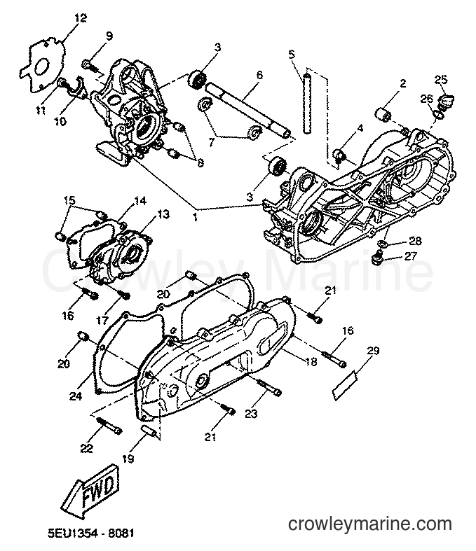 Yamaha Motors YH50 (5PF1) [030] - CRANKCASE
