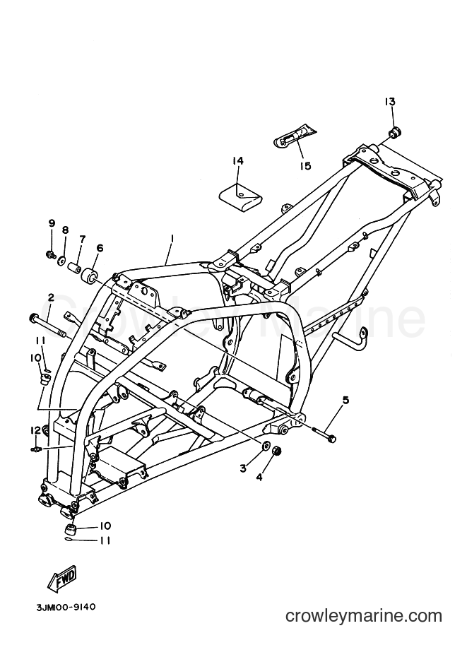 2000 ATV YF200S - YF200S (5KJ3) [010] - FRAME