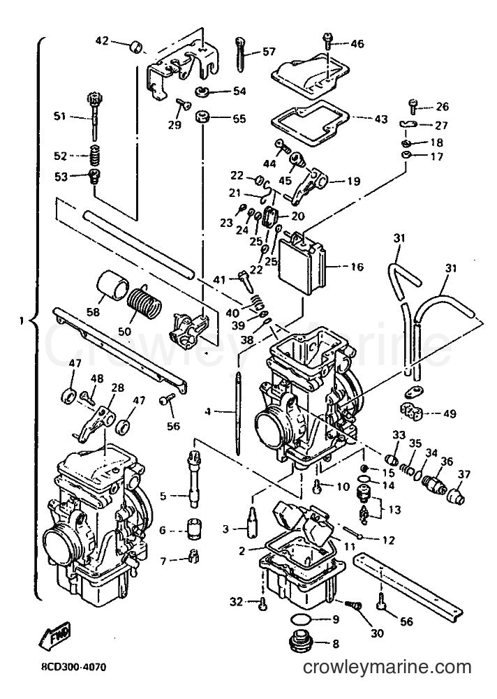 Yamaha Motors VX600 (8CD1) [010] - CARBURETOR