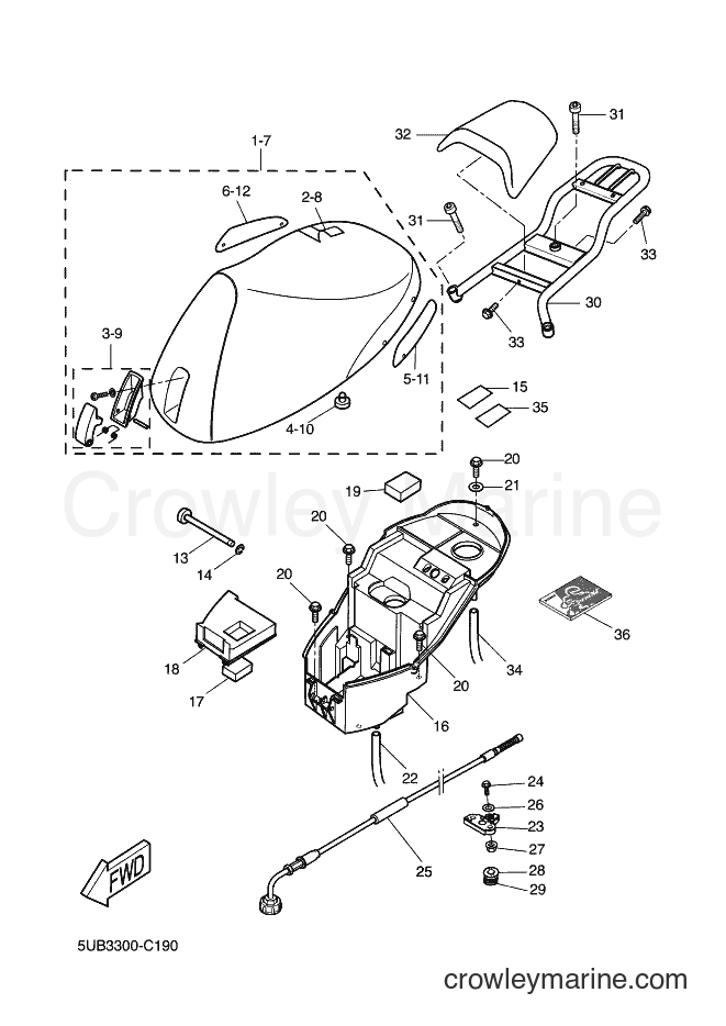 2004 Scooter YH50 - YH50 (5UB3) [070] - SEAT & CARRIER