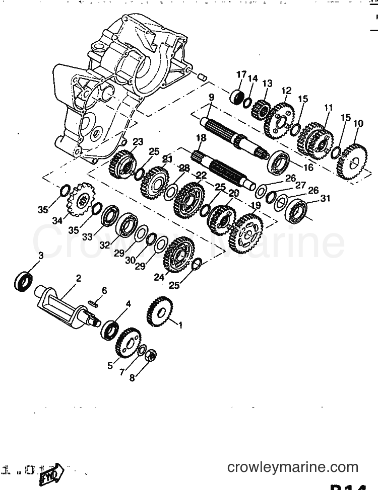 1997 Scooter DT50R - DT50R (5BK1) [999] - TRANSMISSION