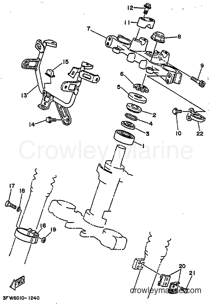 1996 Dirt Bike DT200R - DT200R (3CJ8) [010] - STEERING