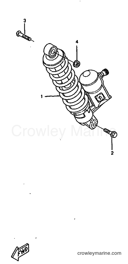 1998 Scooter CW50RSX - CW50RSX (5BG2) [999] - REAR SUSPENSION