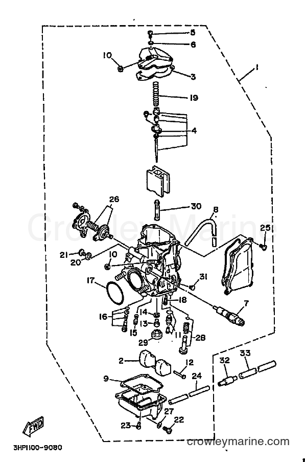 1989 ATV YFM350ER - YFM350ER (3HP1) [030] - CARBURETOR
