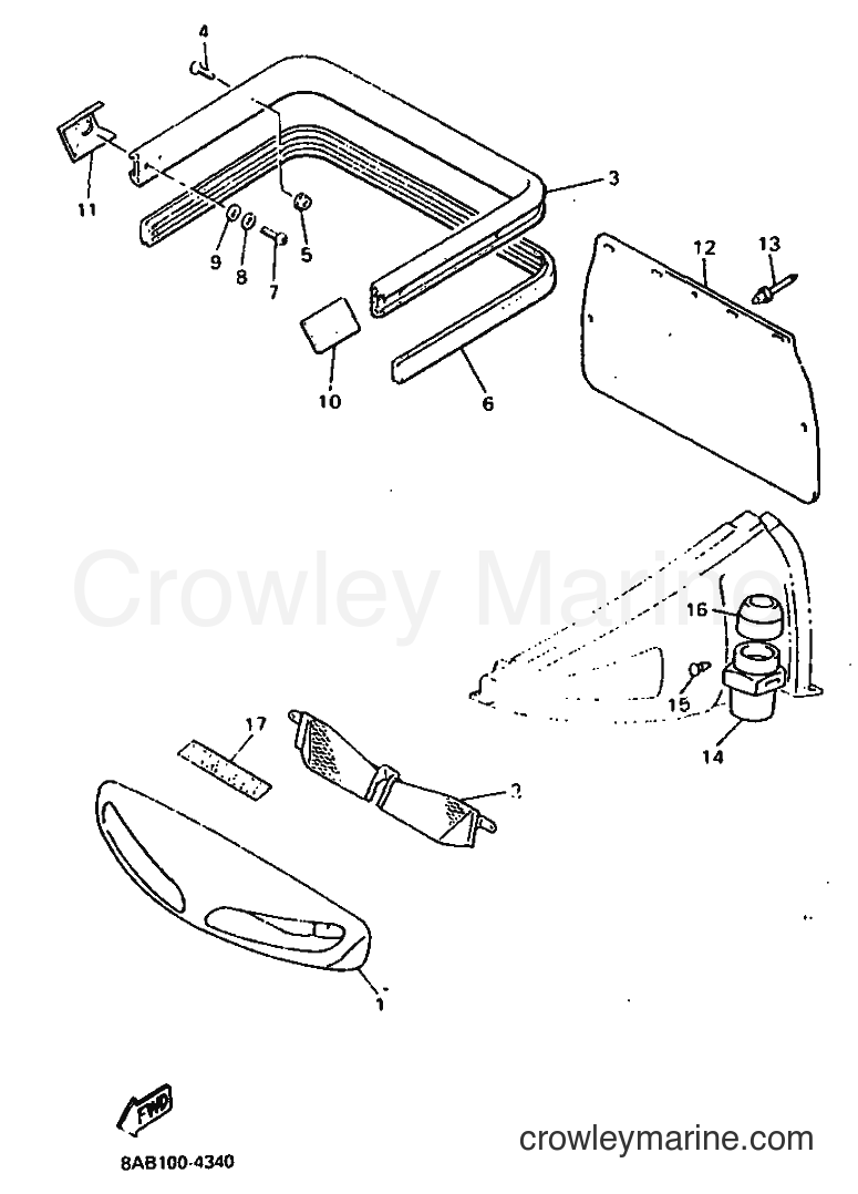 Yamaha Motors VX500 (8AS2) [010] - BUMPER